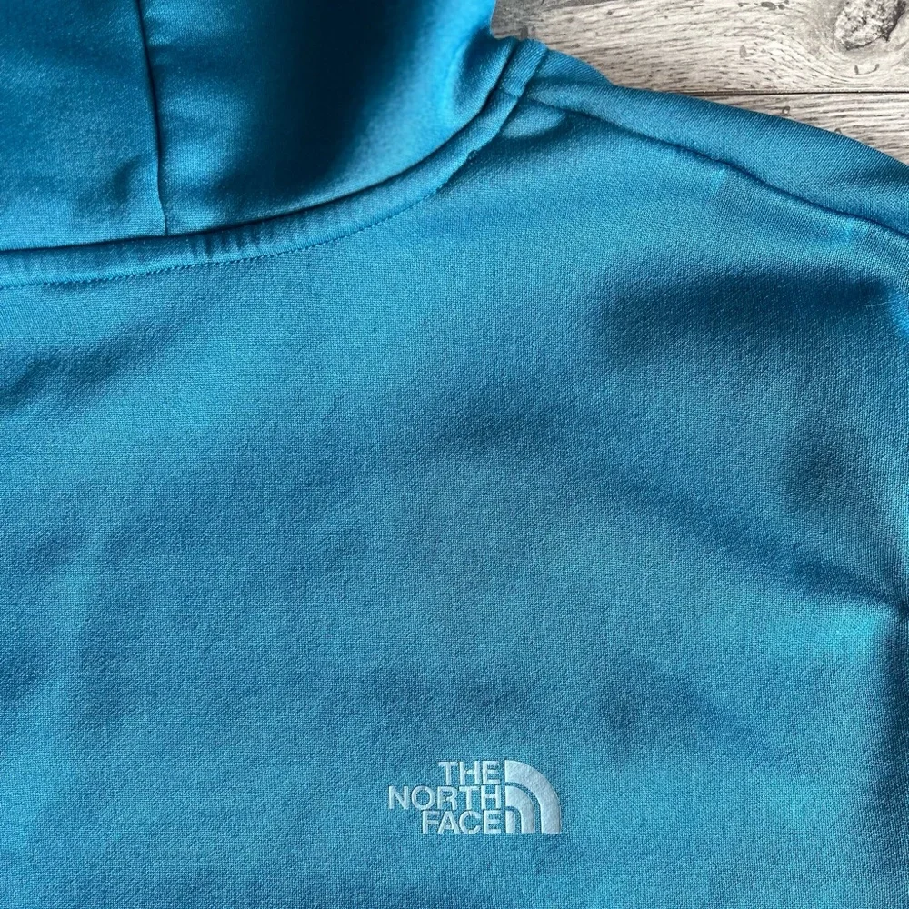 The North Face Men’s Hooded Sweatshirt Drawstring Kangaroo Pocket Teal Green XL